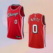 Camiseta Chicago Bulls Coby White NO 0 Ciudad 2021-22 Rojo