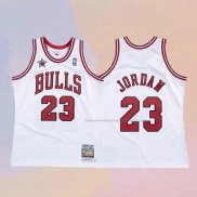 Camiseta Chicago Bulls Michael Jordan NO 23 Mitchell & Ness 1998 Blanco