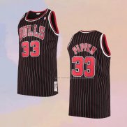 Camiseta Chicago Bulls Scottie Pippen NO 33 Mitchell & Ness 1996-97 Negro