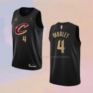 Camiseta Cleveland Cavaliers Evan Mobley NO 4 Statement 2022-23 Negro