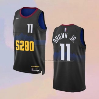 Camiseta Denver Nuggets Braxton Key NO 11 Ciudad 2023-24 Negro