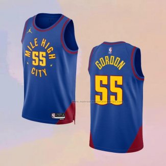 Camiseta Denver Nuggets Dikembe Mutombo NO 55 Statement 2022-23 Azul