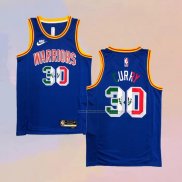 Camiseta Golden State Warriors Stephen Curry NO 30 Classic Royal Special Mexico Edition Azul
