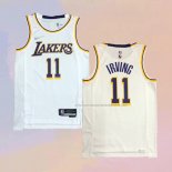 Camiseta Los Angeles Lakers Kyrie Irving NO 11 Association Blanco