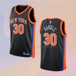 Camiseta New York Knicks Julius Randle NO 30 Ciudad 2022-23 Negro