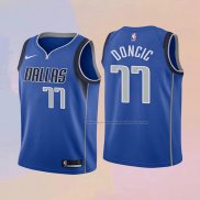 Camiseta Nino Dallas Mavericks Luka Doncic NO 77 Icon 2018 Azul