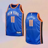 Camiseta Nino New York Knicks Jalen Brunson NO 11 Ciudad 2023-24 Azul