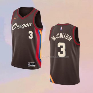 Camiseta Portland Trail Blazers C.J. McCollum NO 3 Statement 2020-21 Rojo