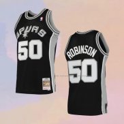 Camiseta San Antonio Spurs David Robinson NO 50 Mitchell & Ness 1998-99 Negro