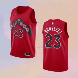 Camiseta Toronto Raptors Fred VanVleet NO 23 Icon 2020-21 Rojo