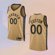 Camiseta Toronto Raptors Personalizada Ciudad 2023-24 Oro