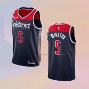 Camiseta Washington Wizards Cassius Winston NO 5 Association 2020-21 Azul