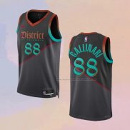 Camiseta Washington Wizards Danilo Gallinari NO 88 Ciudad 2023-24 Negro