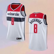 Camiseta Washington Wizards Rui Hachimura NO 8 Association 2020-21 Blanco