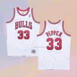 Camiseta Chicago Bulls Scottie Pippen NO 33 Mitchell & Ness 1997-98 Blanco