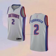 Camiseta Detroit Pistons Cade Cunningham NO 2 Statement 2020-21 Gris