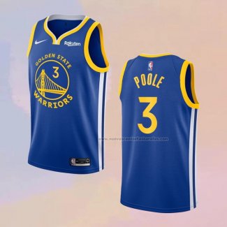 Camiseta Golden State Warriors Jordan Poole NO 3 Icon Azul