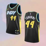 Camiseta Indiana Pacers Oscar Tshiebwe NO 44 Ciudad 2023-24 Negro