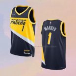 Camiseta Indiana Pacers T.J. Warren NO 1 Ciudad 2021-22 Azul