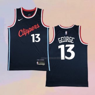 Camiseta Los Angeles Clippers Paul George NO 13 Icon 2024-25 Azul