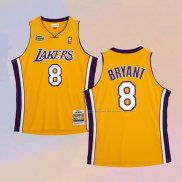 Camiseta Los Angeles Lakers Kobe Bryant NO 8 Icon 1999-00 Finals Bound Amarillo