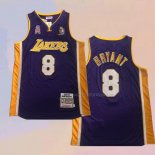 Camiseta Los Angeles Lakers Kobe Bryant NO 8 Mitchell & Ness 2001-02 Violeta