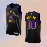 Camiseta Los Angeles Lakers Personalizada Ciudad 2023-24 Negro