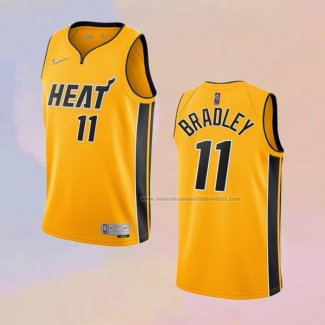 Camiseta Miami Heat Avery Bradley NO 11 Earned 2020-21 Oro