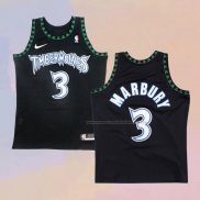 Camiseta Minnesota Timberwolves Stephen Marbury NO 3 Classic Negro