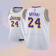 Camiseta Nino Los Angeles Lakers Kobe Bryant NO 24 Association 2018-19 Blanco