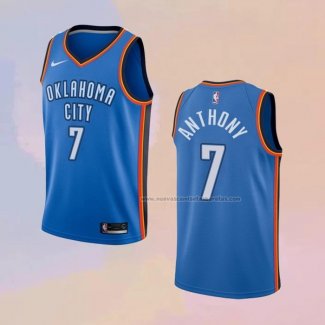 Camiseta Oklahoma City Thunder Carmelo Anthony NO 7 Icon Azul