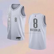 Camiseta Oklahoma City Thunder Paul Watson JR. NO 8 Ciudad 2021-22 Blanco