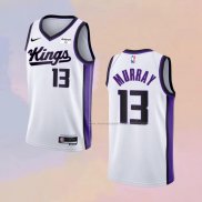 Camiseta Sacramento Kings Keegan Murray NO 13 Association 2023-24 Blanco