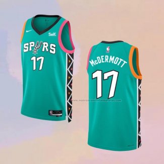 Camiseta San Antonio Spurs Doug Mcdermott NO 17 Ciudad 2022-23 Verde