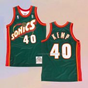 Camiseta Seattle SuperSonics Shawn Kemp NO 40 Historic Retro Verde2