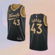 Camiseta Toronto Raptors Pascal Siakam NO 43 Ciudad 2020-21 Negro