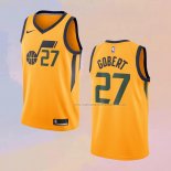 Camiseta Utah Jazz Rudy Gobert NO 27 Statement Amarillo