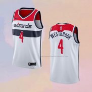 Camiseta Washington Wizards Russell Westbrook NO 4 Association 2020-21 Blanco