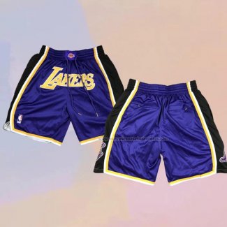 Pantalone Los Angeles Lakers Just Don Violeta2