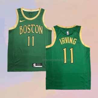 Camiseta Boston Celtics Kyrie Irving NO 11 Ciudad Verde