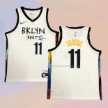 Camiseta Brooklyn Nets Kyrie Irving NO 11 Ciudad 2020-21 Blanco