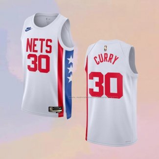 Camiseta Brooklyn Nets Seth Curry NO 30 Classic 2022-23 Blanco