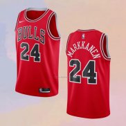 Camiseta Chicago Bulls Lauri Markkanen NO 24 Icon 2020-21 Rojo