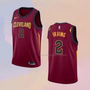 Camiseta Cleveland Cavaliers Kyrie Irving NO 2 Icon 2018 Rojo