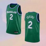 Camiseta Dallas Mavericks Kyrie Irving NO 2 Hardwood Classics 2022-23 Verde