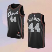 Camiseta Detroit Pistons Bojan Bogdanovic NO 44 Ciudad 2023-24 Negro