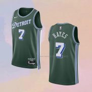 Camiseta Detroit Pistons Killian Hayes NO 7 Ciudad 2022-23 Verde