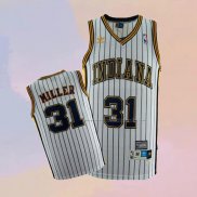 Camiseta Indiana Pacers Reggie Miller NO 31 Retro Blanco