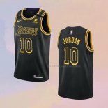 Camiseta Los Angeles Lakers DeAndre Jordan NO 10 Mamba 2021-22 Negro