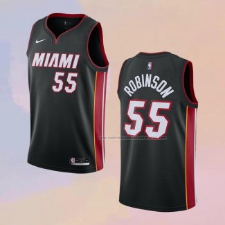 Camiseta Miami Heat Duncan Robinson NO 55 Icon 2020-21 Negro